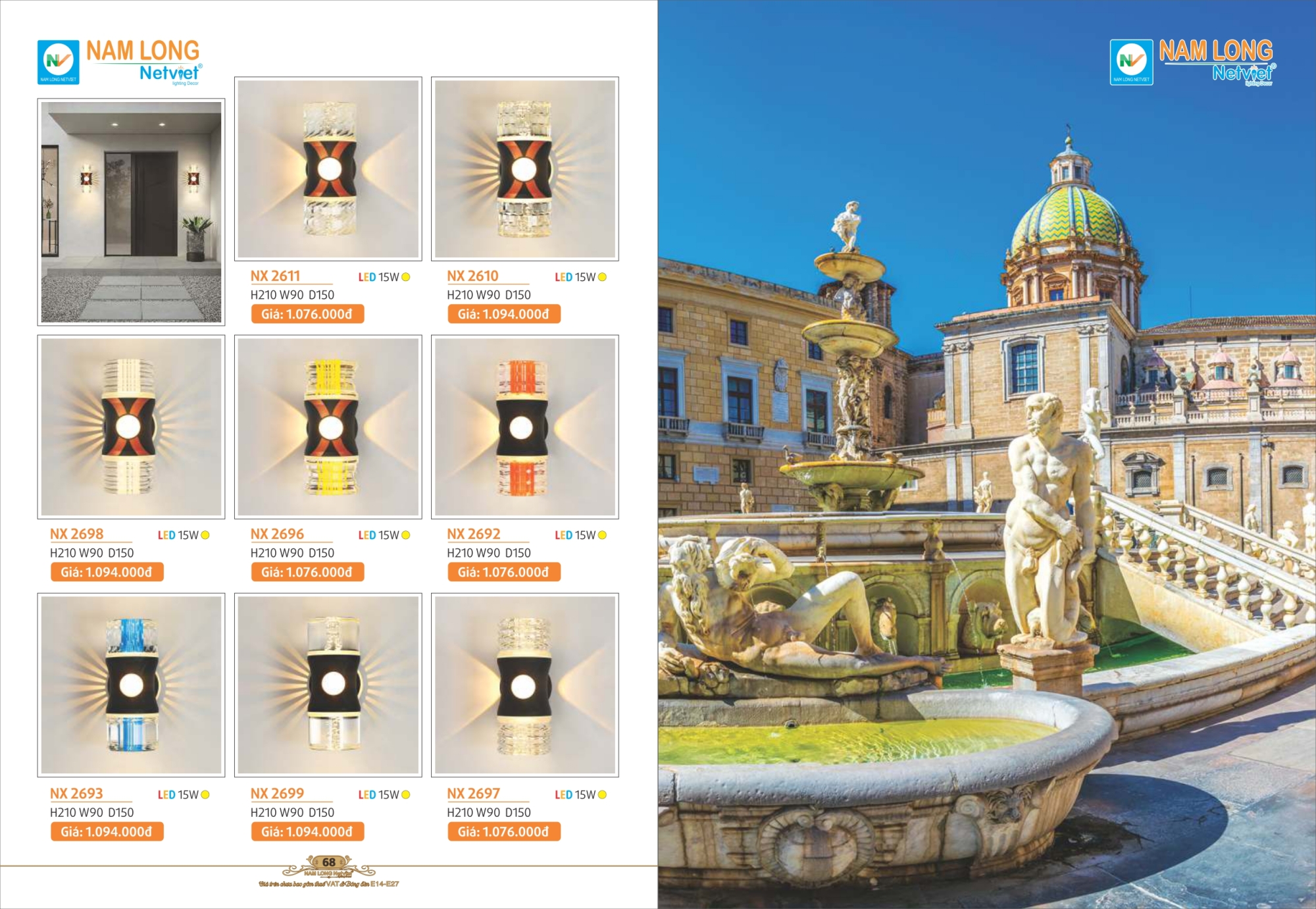 Bảng giá đèn trang trí Nam Long